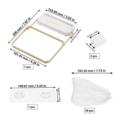 Foldable Sink Food Catcher with 50 Disposable Mesh Bags TECHNOLOGIA