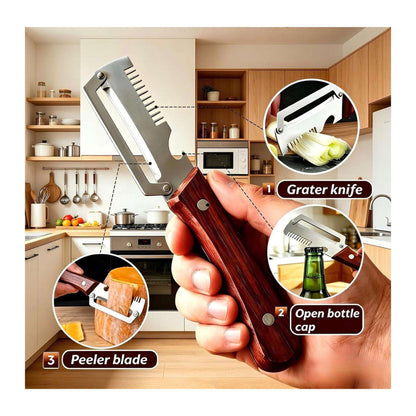Stainless Steel Multi-function Vegetable Cutter and Peeling Knife TECHNOLOGIA