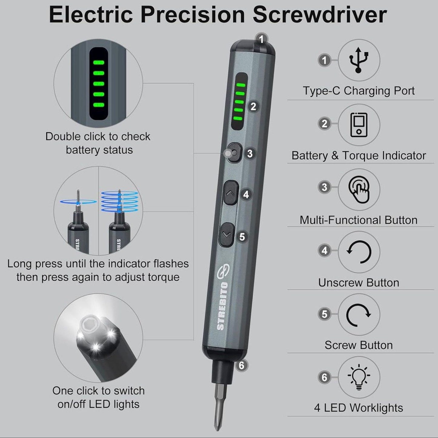 Rechargeable Electric Screwdriver TECHNOLOGIA
