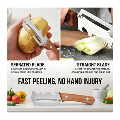 Stainless Steel Multi-function Vegetable Cutter and Peeling Knife TECHNOLOGIA