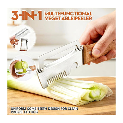 Stainless Steel Multi-function Vegetable Cutter and Peeling Knife TECHNOLOGIA