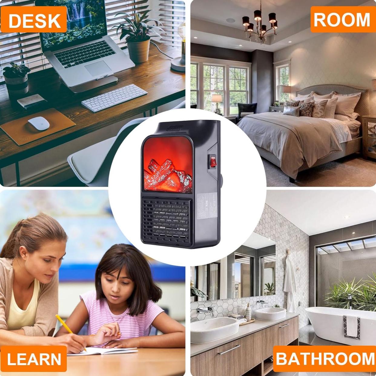 Portable Flame Electric Heater